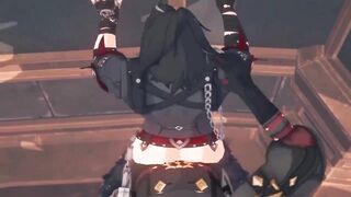 POV Fucking Wriothesley raw Genshin gay hentai animation