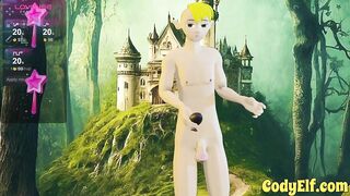 Cody Elf sends those big dick pics with gay anal toys