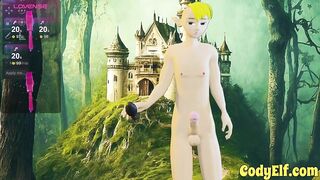 Cody Elf sends those big dick pics with gay anal toys