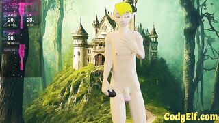 Cody Elf sends those big dick pics with gay anal toys