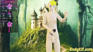 Cody Elf sends those big dick pics with gay anal toys