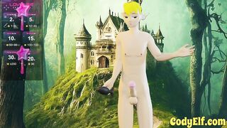 Cody Elf sends those big dick pics with gay anal toys
