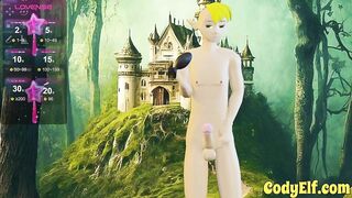 Cody Elf sends those big dick pics with gay anal toys