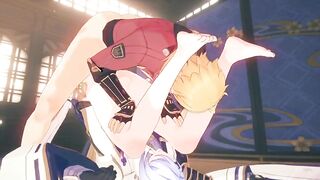 Ayato and Thoma destroyed in this raw Genshin Impact gay anal fuck