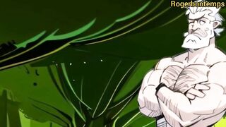 Centaur monster cock breeds muscular gay in brutal woods anal creampie
