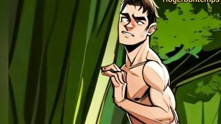 Centaur monster cock breeds muscular gay in brutal woods anal creampie