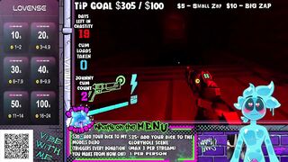 Slime Gets Plugged Live GPS Gamer Cum Shot