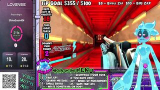 Slime Gets Plugged Live GPS Gamer Cum Shot