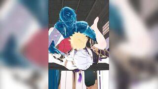 Thoma and Ayato Anal Gangbang ruined by Yaoi Hentai cum