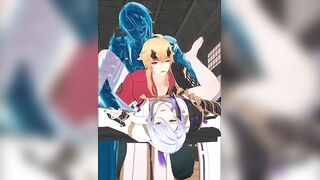 Thoma and Ayato Anal Gangbang ruined by Yaoi Hentai cum