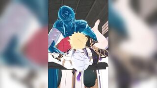 Thoma and Ayato Anal Gangbang ruined by Yaoi Hentai cum