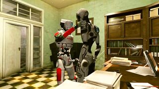 The Unvirgin Destroyed raw anim8ed gay robot gets choked hard