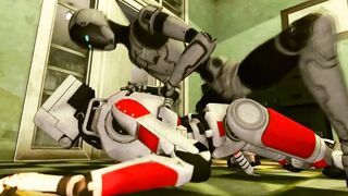 The Unvirgin Destroyed raw anim8ed gay robot gets choked hard