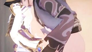 Ayato x NPC raw yaoi Genshin Impact hogtied moaning