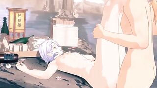 Ayato gets destroyed in raw bareback gay Genshin Impact yaoi
