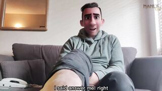 Step Dad Guest Venting Rough Rough Unzipping Your Frustration With Gagged Feet