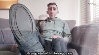 Step Dad Guest Venting Rough Rough Unzipping Your Frustration With Gagged Feet