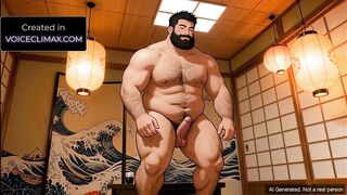 Bear Takeshi Fucked Raw in Japanese Robes Yaoi JOI Hentai