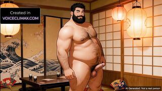 Bear Takeshi Fucked Raw in Japanese Robes Yaoi JOI Hentai