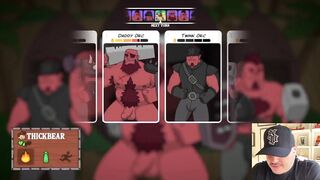Bear daddy gets hard playing video games cumshot cartoon