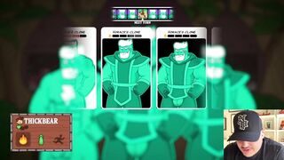 Bear daddy gets hard playing video games cumshot cartoon