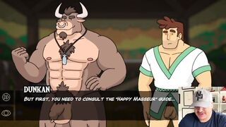 Furry gay bull destroys Robin in raw bareback gaming session