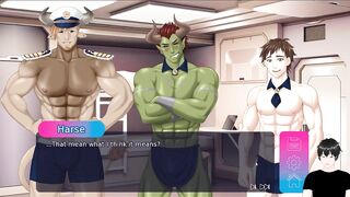 Bull Captain demolishes Harse in hardcore 2d YAOI threesome