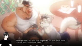Valentino x Alex brutal gay hardcore anime fuck crushed in 2D