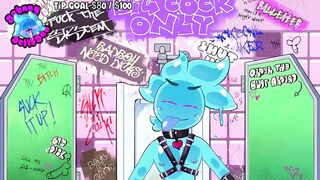 Slime rope bunny gets haunted mansion training in a gay adult animation