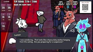 Slime rope bunny gets haunted mansion training in a gay adult animation