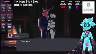 Slime rope bunny gets haunted mansion training in a gay adult animation