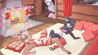 Femboy Furry Gets Double Fucked Until His Cum Drips