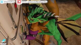 Dragon rips furry to shreds huge BBC in brutal gay cartoon