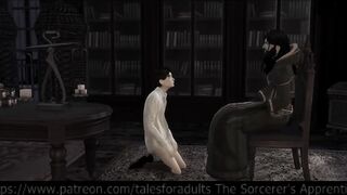 Apprentice boy gets disciplined while jerking off for his Master tales