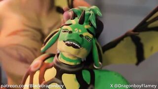 Dragon boy stuffed with the biggest BBC in rough gay furry animation