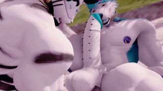 Gay furry animation jock gets destroyed in Second Life bareback fuck