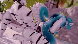 Gay furry animation jock gets destroyed in Second Life bareback fuck