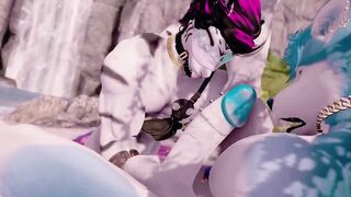 Gay furry animation jock gets destroyed in Second Life bareback fuck