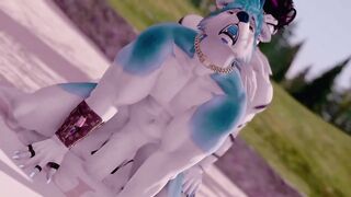 Gay furry animation jock gets destroyed in Second Life bareback fuck