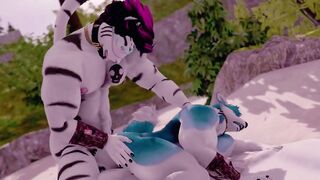 Gay furry animation jock gets destroyed in Second Life bareback fuck