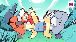 Cartoon monstrous big cocks destroyed raw anal compilation