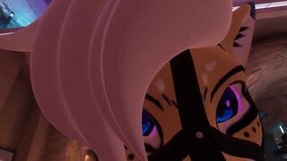 Femboy treatment Femboy gets stuffed raw in VRChat furry animation