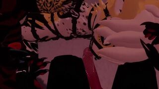Femboy treatment Femboy gets stuffed raw in VRChat furry animation