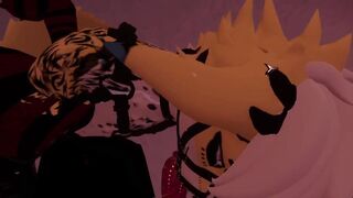 Femboy treatment Femboy gets stuffed raw in VRChat furry animation