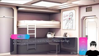 Young guy destroyed by huge dick in hentai gameplay hardcore fucking
