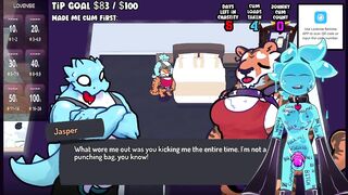 Slime gets wrecked by three horny demons in a haunted hotel
