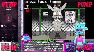 Slime & Bunny gangbanged in the big city rough gay furry cartoon