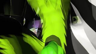 Furry blowjob POV where massive cum fills your mouth while you choke on it