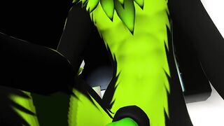 Furry blowjob POV where massive cum fills your mouth while you choke on it