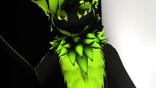 Furry blowjob POV where massive cum fills your mouth while you choke on it